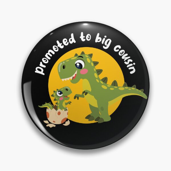 Item preview, Promoted to big cousin - kid dinosaur (on dark colors) designed and sold by messy-nessie.
