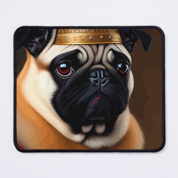 Item preview, Portrait Of Pug King designed and sold by ArtisticAllure1.