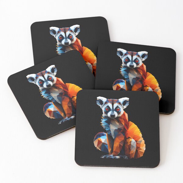 Item preview, Abstract Lemur Art: A Colorful Twist on Wildlife Imagery designed and sold by FiveIntentions.