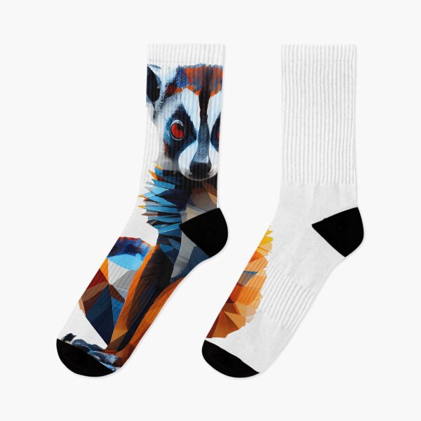 Item preview, Abstract Lemur Art: A Colorful Twist on Wildlife Imagery designed and sold by FiveIntentions.