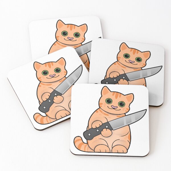 Item preview, Tabby Cat with Knife designed and sold by Mossysplashart.