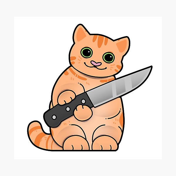 ANIMATED ICON!! Knife cat meme! by bubinay -- Fur Affinity [dot] net