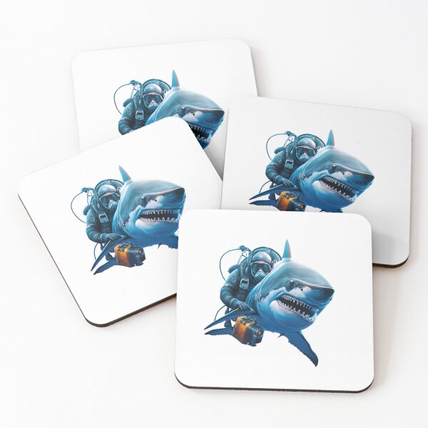 Item preview, Great White Shark Diver designed and sold by TheRebelThreads.