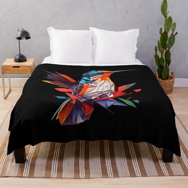Item preview, Abstract Hummingbird Art: A Colorful Twist on Wildlife Imagery designed and sold by FiveIntentions.