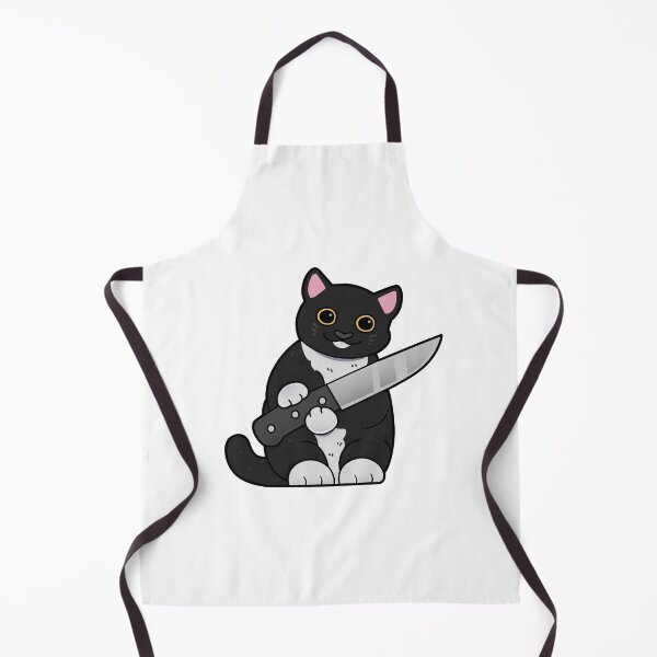 Item preview, Tuxedo Cat with Knife designed and sold by Mossysplashart.