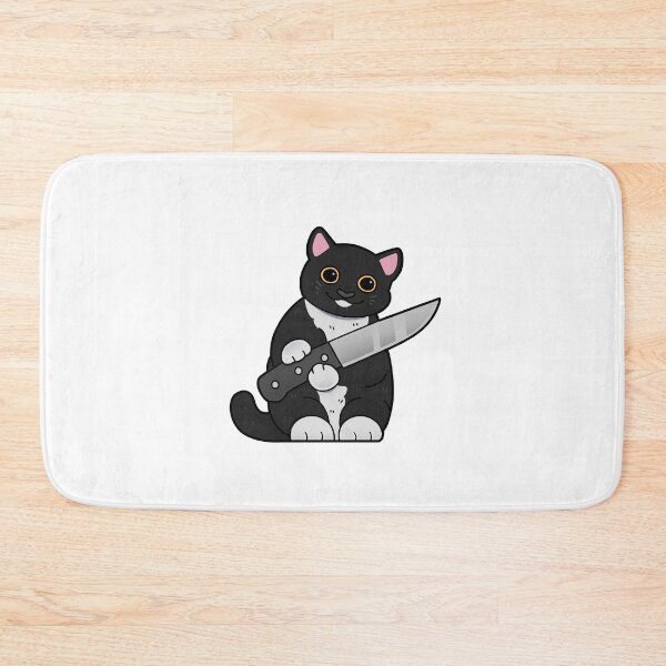 Item preview, Tuxedo Cat with Knife designed and sold by Mossysplashart.