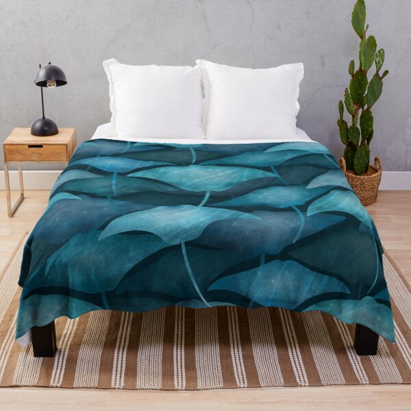 Item preview, Migrating Manta Rays - blue  designed and sold by Perrin Le Feuvre.