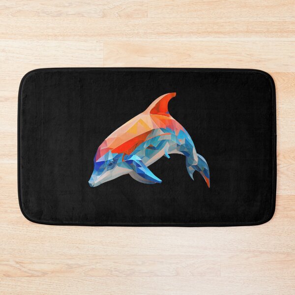 Item preview, Abstract Dolphin Art: A Colorful Twist on Wildlife Imagery designed and sold by FiveIntentions.