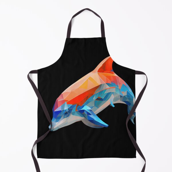Item preview, Abstract Dolphin Art: A Colorful Twist on Wildlife Imagery designed and sold by FiveIntentions.