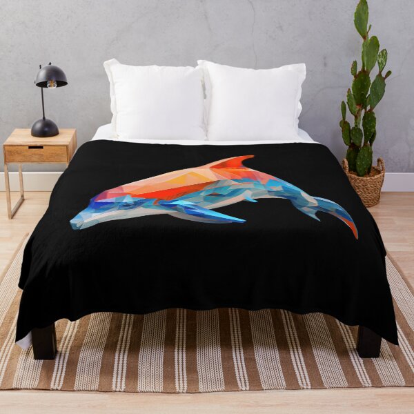 Item preview, Abstract Dolphin Art: A Colorful Twist on Wildlife Imagery designed and sold by FiveIntentions.