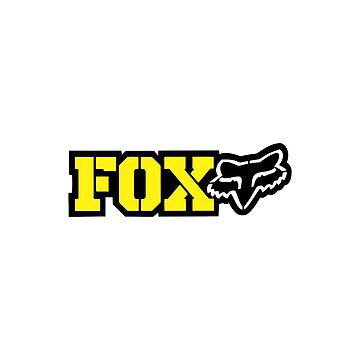 "yellow small fox racing" Sticker for Sale by norris6612 Redbubble