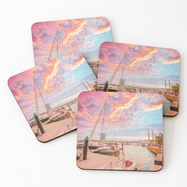 Item preview, Docklands Sunset, Australia designed and sold by AdventureUnlockedCo.