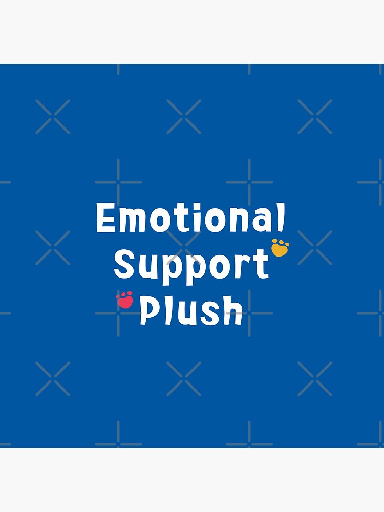 Emotional Support Plush Ver. 2 Pin for Sale by AlanisArt