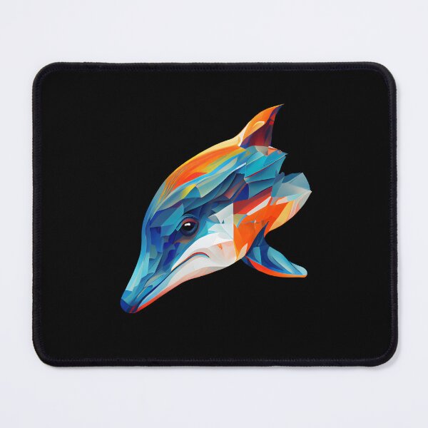 Item preview, Abstract Dolphin: A Colorful Twist on Wildlife Imagery designed and sold by FiveIntentions.