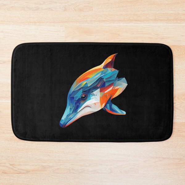 Item preview, Abstract Dolphin: A Colorful Twist on Wildlife Imagery designed and sold by FiveIntentions.