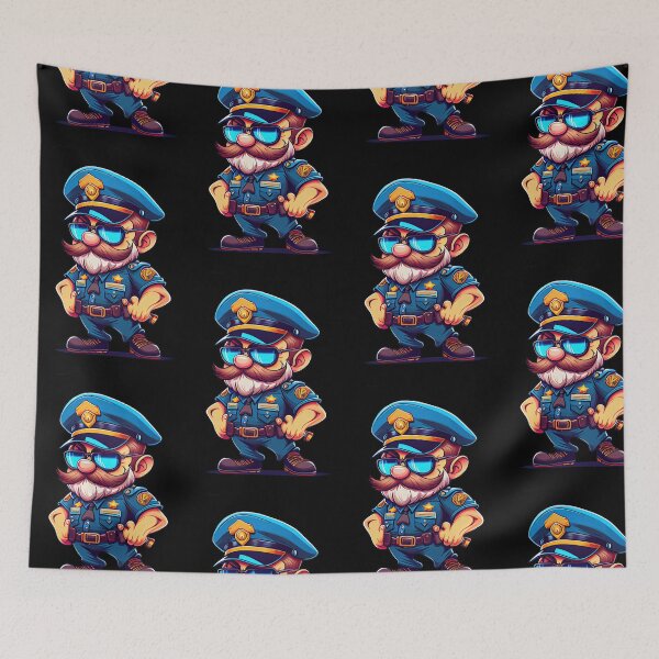 Item preview, Cool Cartoon Badass Policeman designed and sold by Piotrek0001.