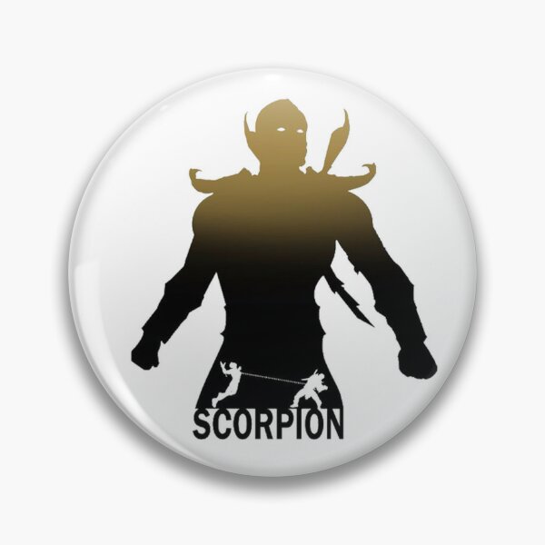 Scorpion Fatality Sliding Mortal Kombat Pin Glow in the Dark 