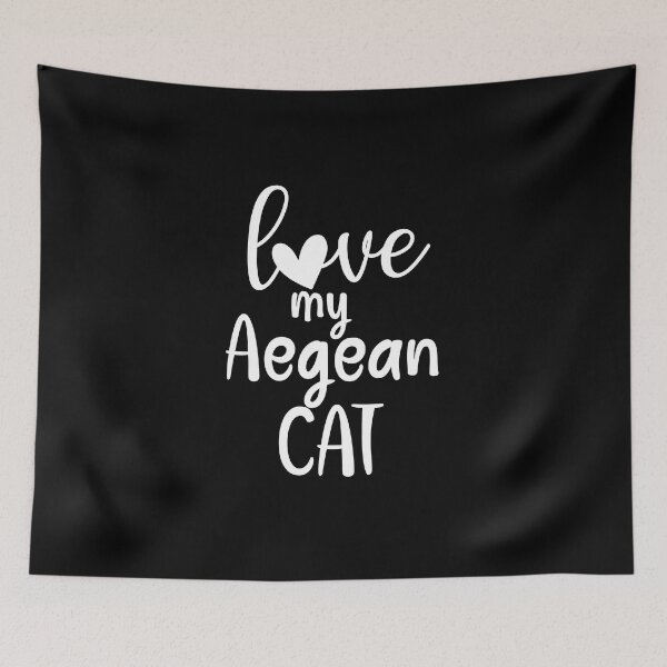 Item preview,  love my Aegean Cat, aegean mom, aegean dad white designed and sold by EmeraldeaArt.