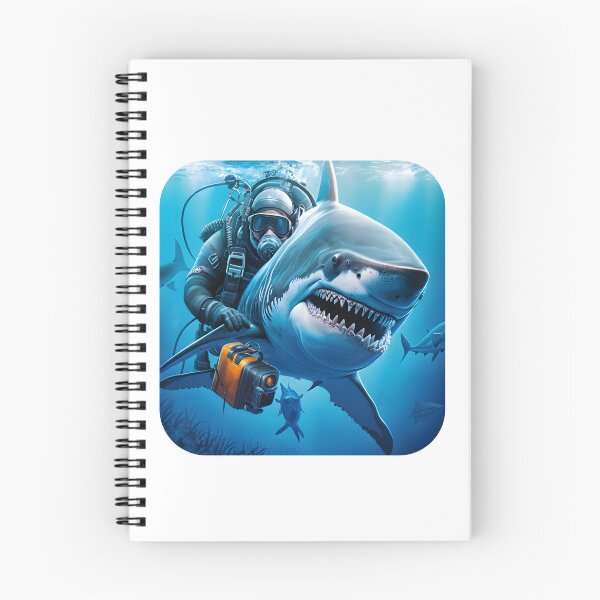 Item preview, Diving with Great White Shark designed and sold by TheRebelThreads.