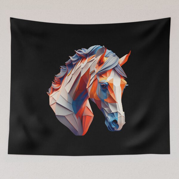 Item preview, Abstract Horse Art: A Colorful Twist on Wildlife Imagery designed and sold by FiveIntentions.