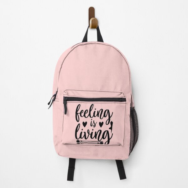 Item preview, Yoga Quote Feeling Is Living Motivational Saying designed and sold by SoccaTamam.