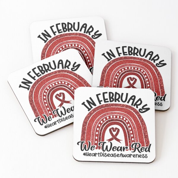 Item preview, in february we wear red heart disease awareness Active  designed and sold by binhdinh56.