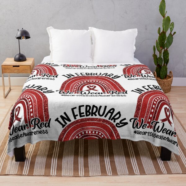 Item preview, in february we wear red heart disease awareness Active designed and sold by binhdinh56.