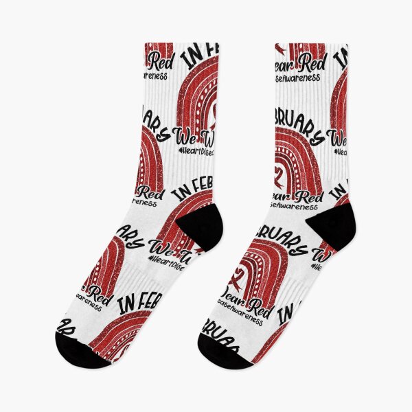 Item preview, in february we wear red heart disease awareness Active  designed and sold by binhdinh56.