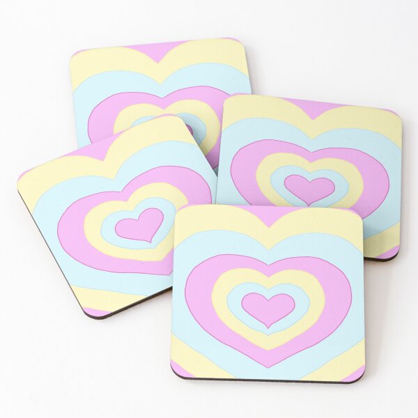 Item preview, Pink Blue Yellow Hearts designed and sold by Keira-Bubble12.