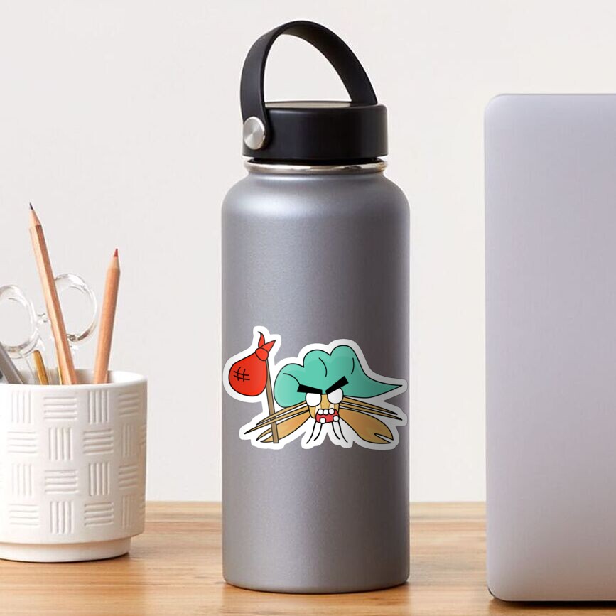 angry zombie hermit crab Sticker