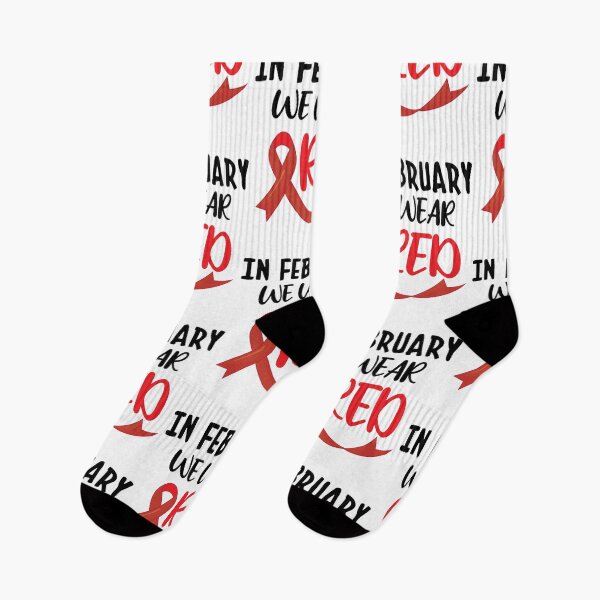 Item preview, In February We Wear Red, Heart Disease Awareness                      designed and sold by binhdinh56.