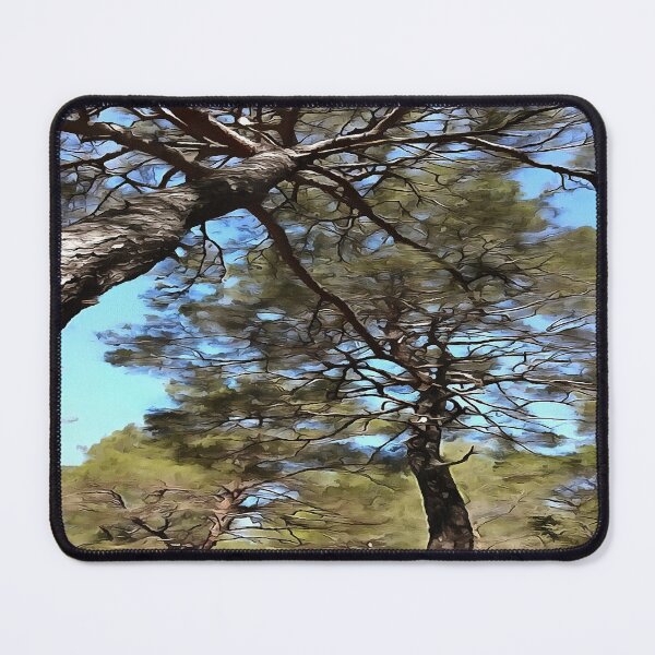 Item preview, Tangled Branches Of Pine Trees Bizarre Perspective Painting designed and sold by taiche.