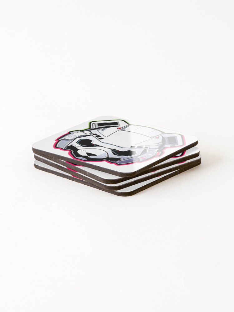 Thumbnail 4 of 5, Coasters (Set of 4), Mecha Panda designed and sold by RockingPandS.