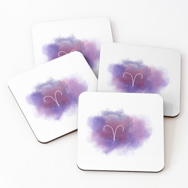 Item preview, Galaxy watercolor with Aries Sign designed and sold by JAG2B.
