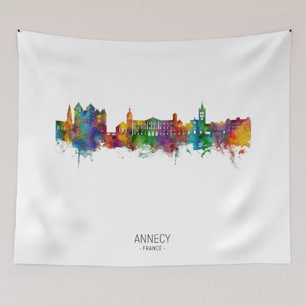 Item preview, Annecy France Skyline designed and sold by ArtPrints.