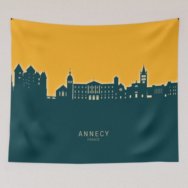 Item preview, Annecy France Skyline designed and sold by ArtPrints.