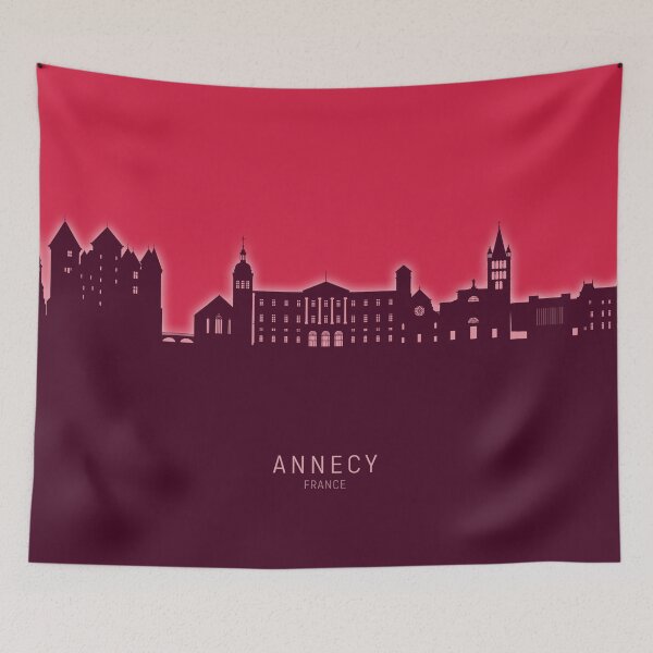 Item preview, Annecy France Skyline designed and sold by ArtPrints.