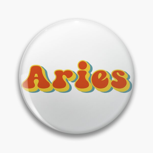 Item preview, Aries Zodiac Typography groovy Style designed and sold by JAG2B.