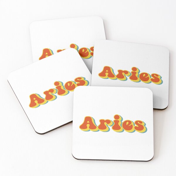 Item preview, Aries Zodiac Typography groovy Style designed and sold by JAG2B.