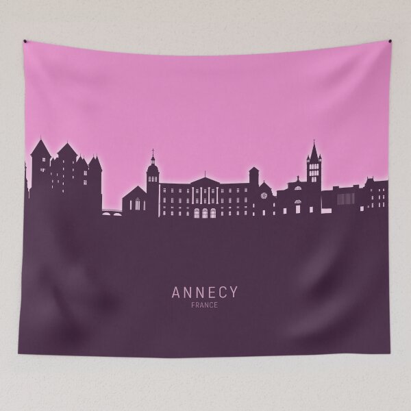 Item preview, Annecy France Skyline designed and sold by ArtPrints.