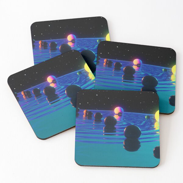 Item preview, AI Generated - planets in water cyperpunk art style designed and sold by blue-koala.