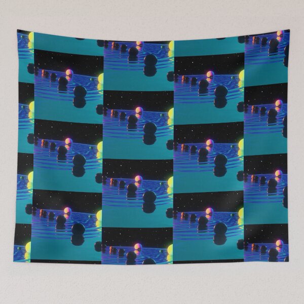 Item preview, AI Generated - planets in water cyperpunk art style designed and sold by blue-koala.