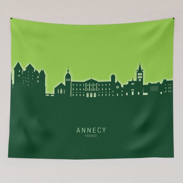 Item preview, Annecy France Skyline designed and sold by ArtPrints.
