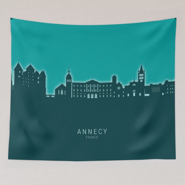 Item preview, Annecy France Skyline designed and sold by ArtPrints.