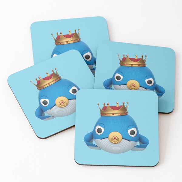 Item preview, Grumpy Cute Baby King Whale designed and sold by LittleTeo.