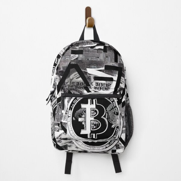 Item preview,  Bitcoin Symbol in Black and White  designed and sold by whatcryptodo.