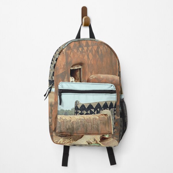 Item preview, Village Street Decorated Buildings African Art, Burkina Faso designed and sold by worldways.