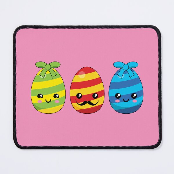 Item preview, Kawaii Easter Eggs with Ribbons designed and sold by BirdAtWork.