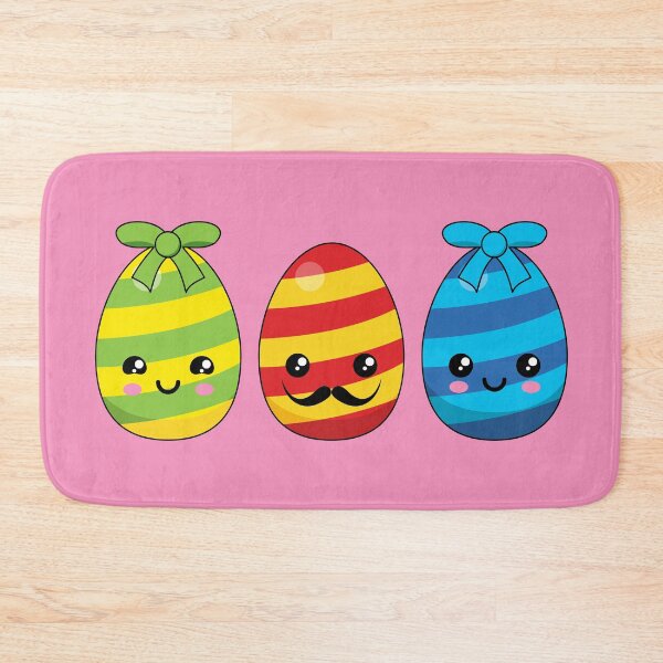Item preview, Kawaii Easter Eggs with Ribbons designed and sold by BirdAtWork.