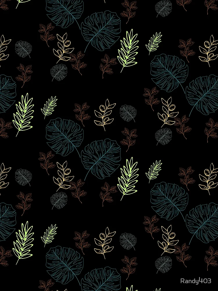 Thumbnail 3 of 3, Scarf, LeafPattern designed and sold by Randy403.